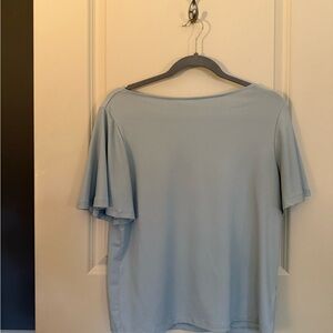 H&M Soft Blue Short Sleeve Top